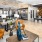 lounge with modern seating and open spaced social areas