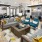 lounge with modern seating and open spaced social areas